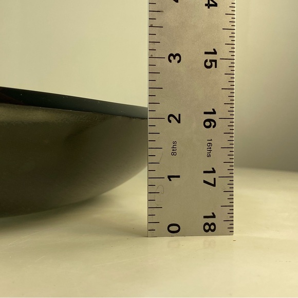 Vintage Thick Smoke Grey Gray Lucite Acrylic Plexiglass Bowl Dish Polished Edge - Picture 12 of 13